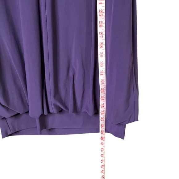 FRANK LYMAN Rusched Sleeves Pleated and Gathered Knee Length Dress NWT US Sz 12 - Picture 6 of 11